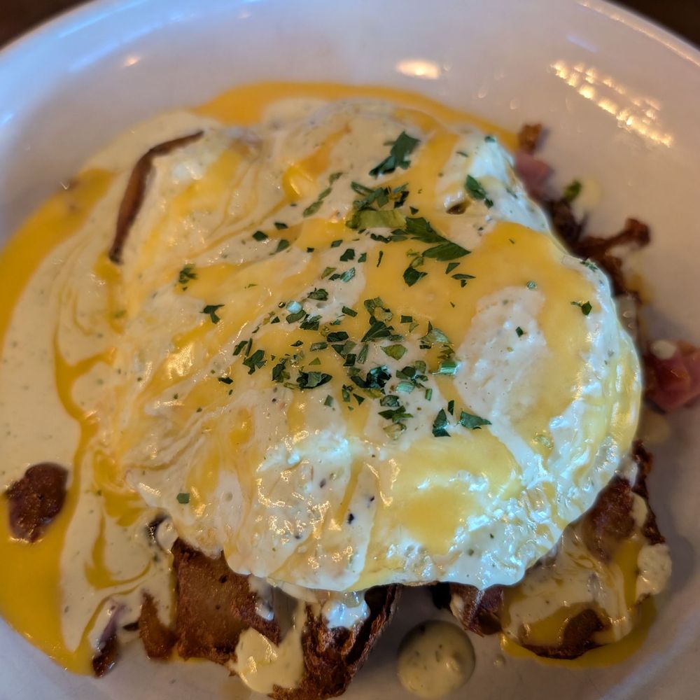 A generous brunch plate