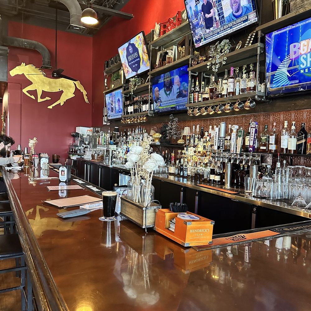 The bar at evening